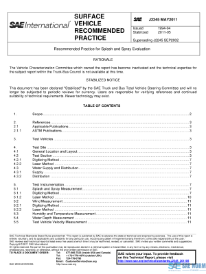 SAE J 2245 Series PDF