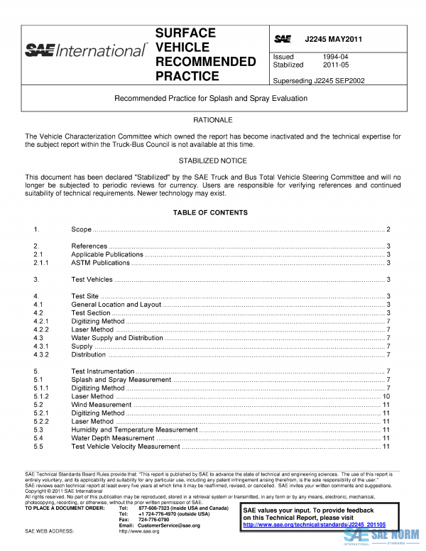SAE J 2245 Series PDF