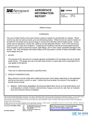 SAE AIR 4905 Series PDF