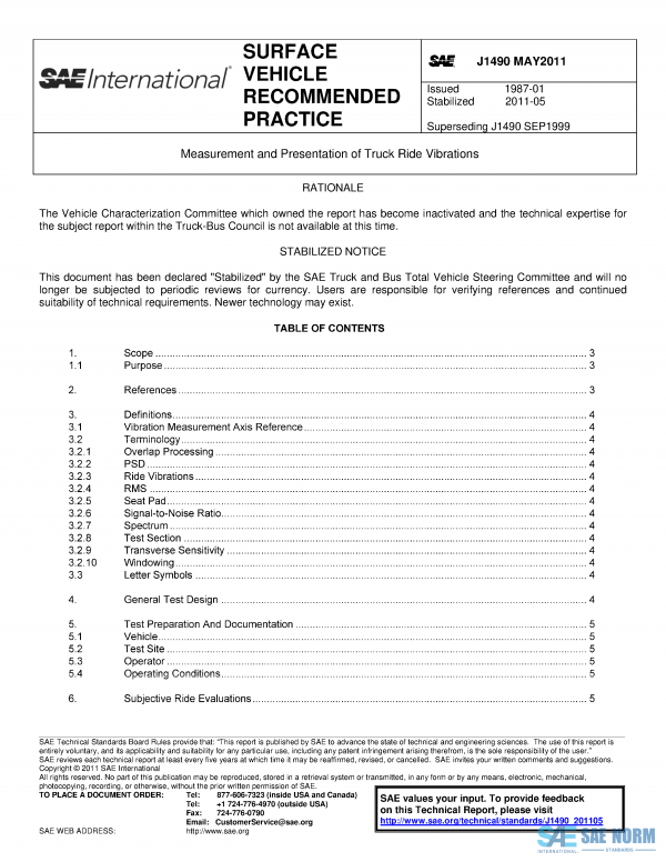 SAE J 1490 Series PDF