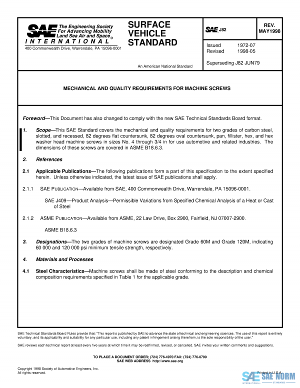 SAE J 82 Series PDF