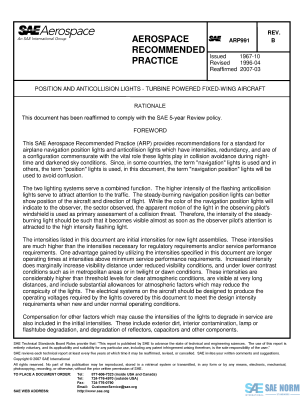 SAE ARP 991 Series PDF