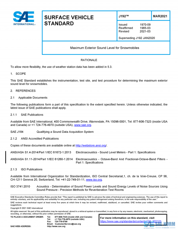 SAE J 192 Series PDF