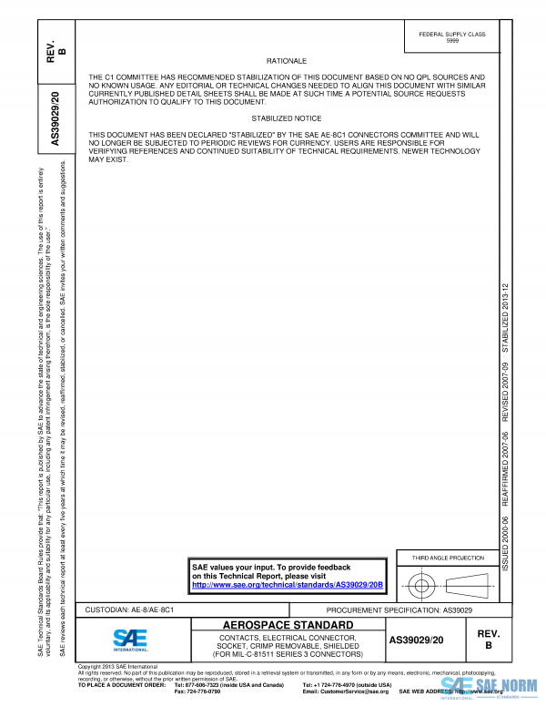 SAE AS 39029/20 Series PDF