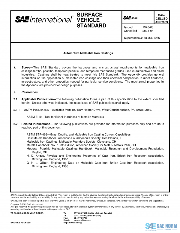 SAE J 158 Series PDF