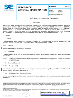 SAE AMS 2772 Series PDF
