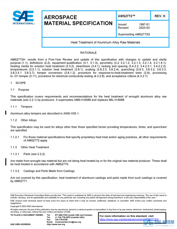 SAE AMS 2772 Series PDF