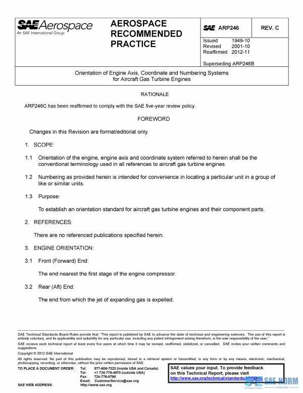 SAE ARP 246 Series PDF