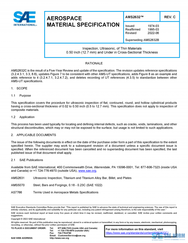 SAE AMS 2632 Series PDF