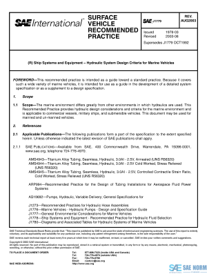 SAE J 1779 Series PDF