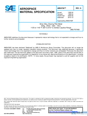 SAE AMS 4769 Series PDF