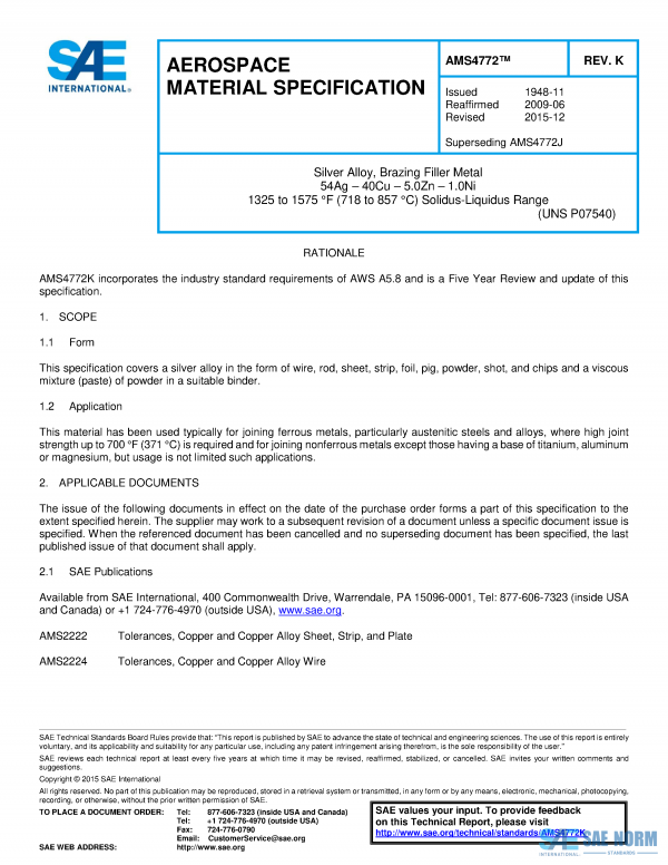 SAE AMS 4772 Series PDF