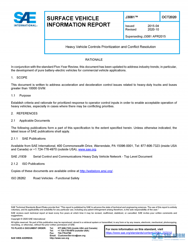 SAE J 3081 Series PDF