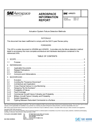SAE AIR 5273 Series PDF