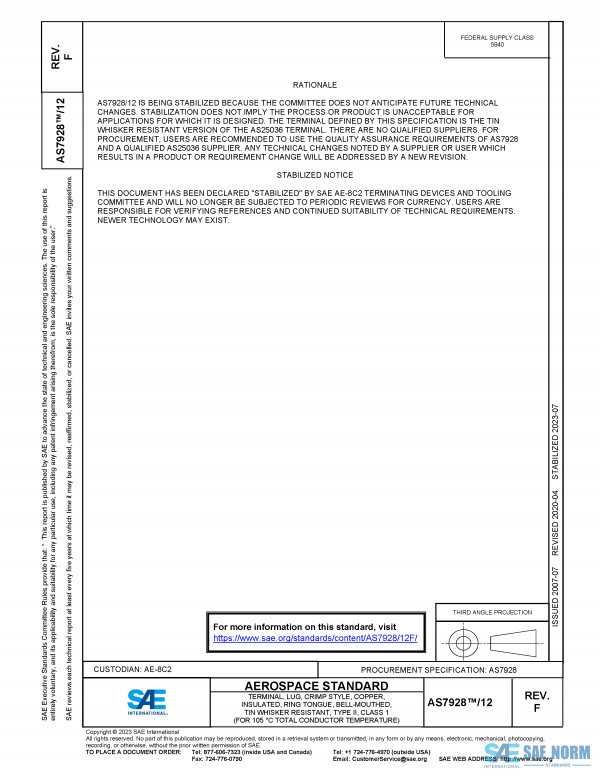 SAE AS 7928/12 Series PDF