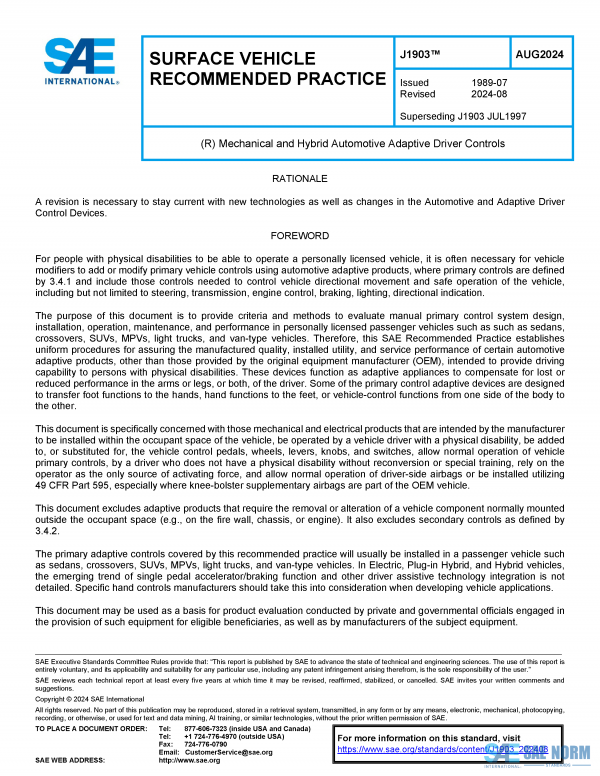 SAE J 1903 Series PDF