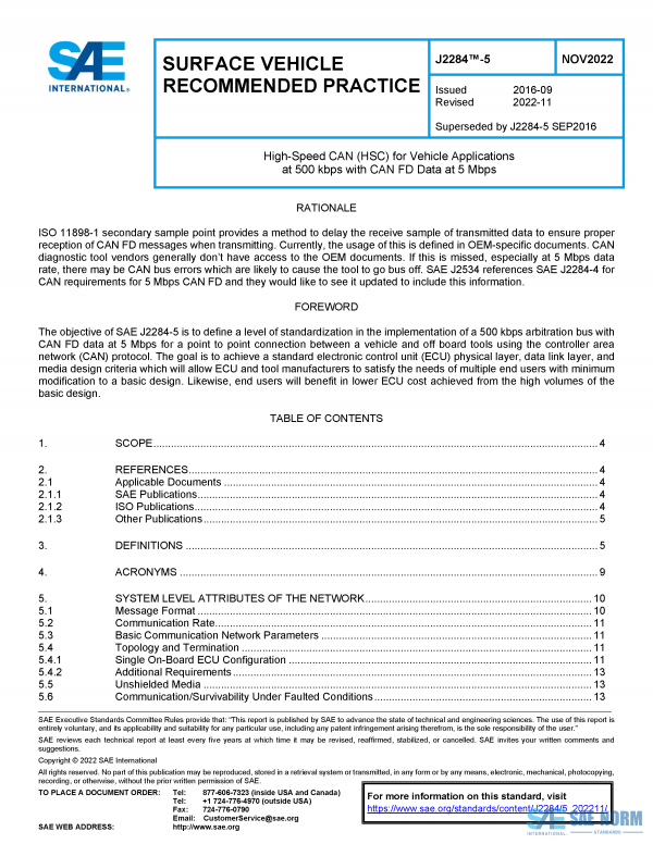SAE J 2284/5 Series PDF