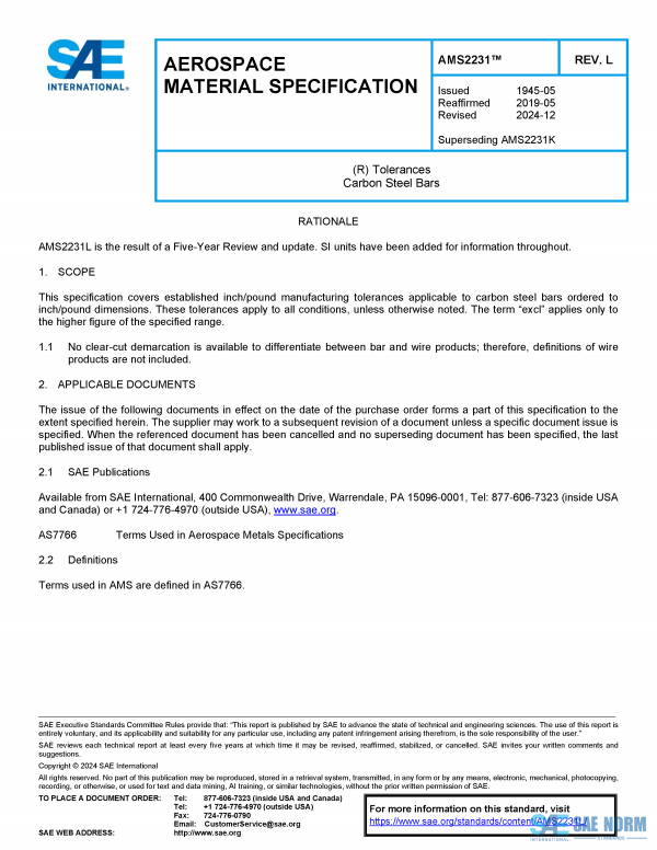 SAE AMS 2231 Series PDF