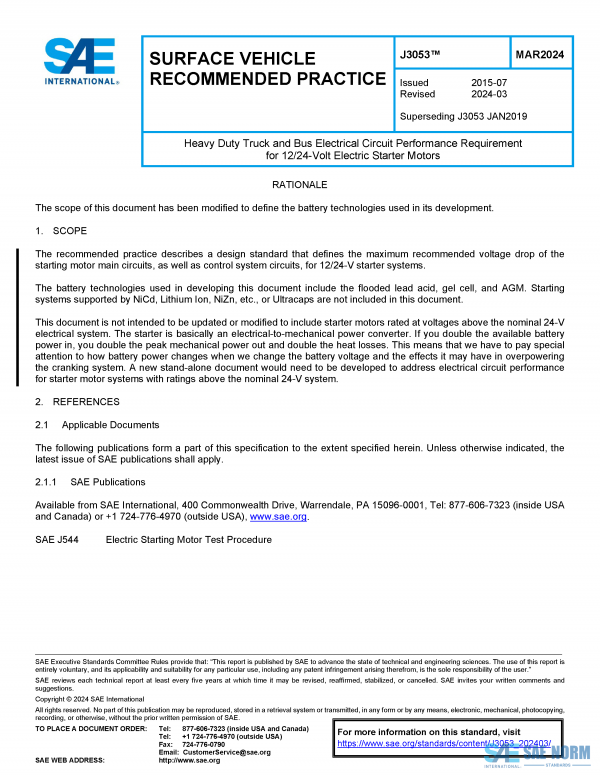 SAE J 3053 Series PDF