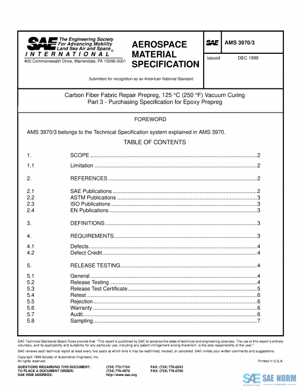 SAE AMS 3970/3 Series PDF