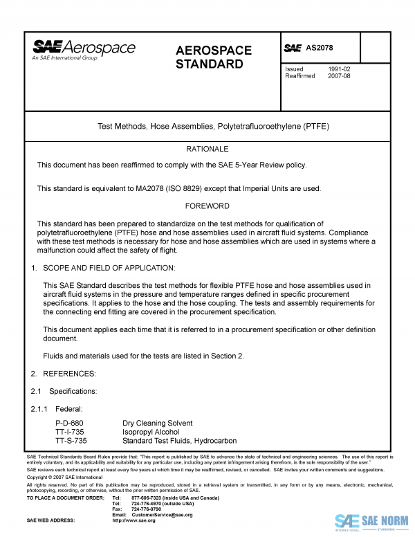 SAE AS 2078 Series PDF