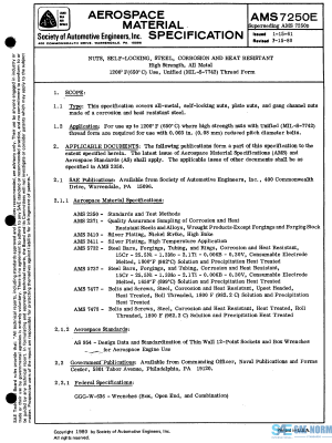 SAE AMS 7250 Series PDF