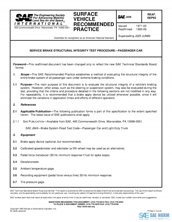 SAE J 229 Series PDF