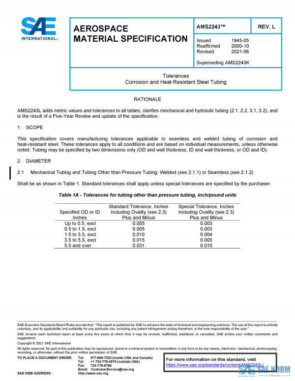 SAE AMS 2243 Series PDF