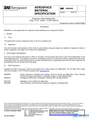 SAE AMS 4400 Series PDF