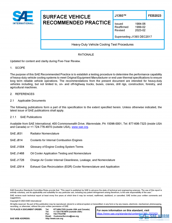 SAE J 1393 Series PDF