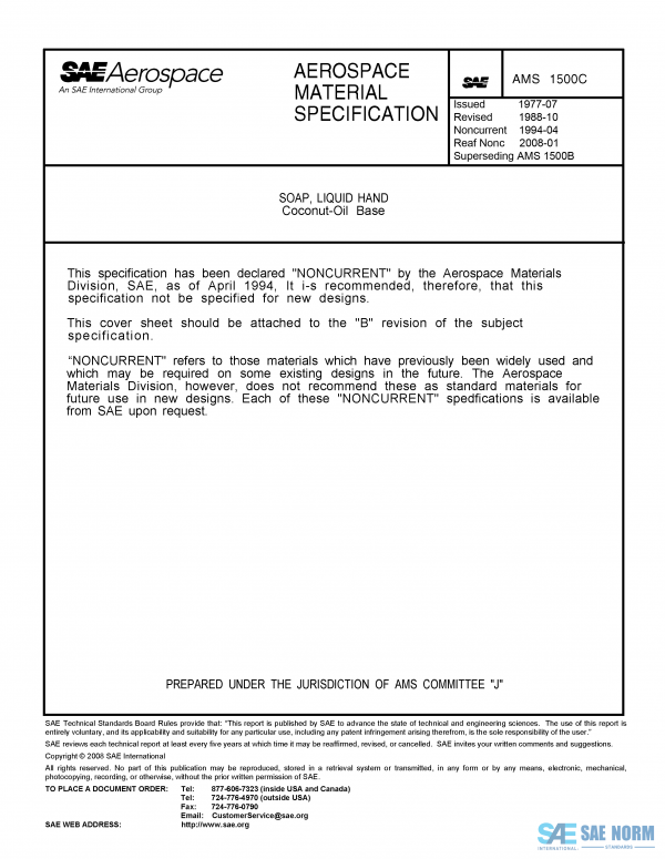 SAE AMS 1500 Series PDF