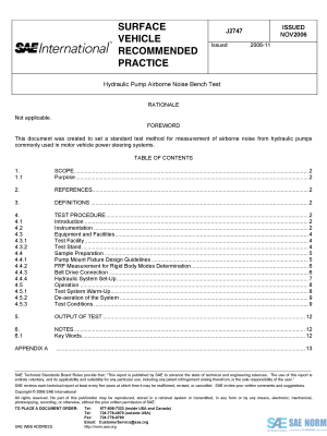SAE J 2747 Series PDF