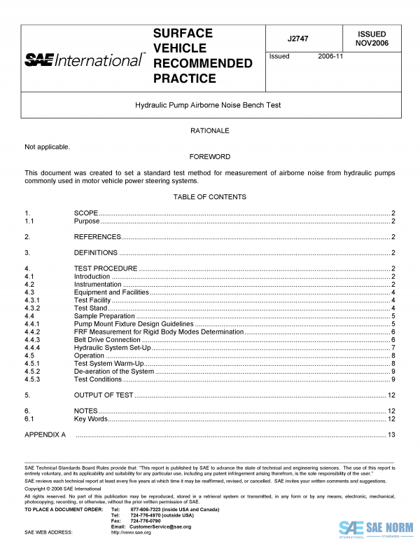 SAE J 2747 Series PDF