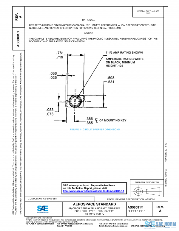 SAE AS 58091/1 Series PDF