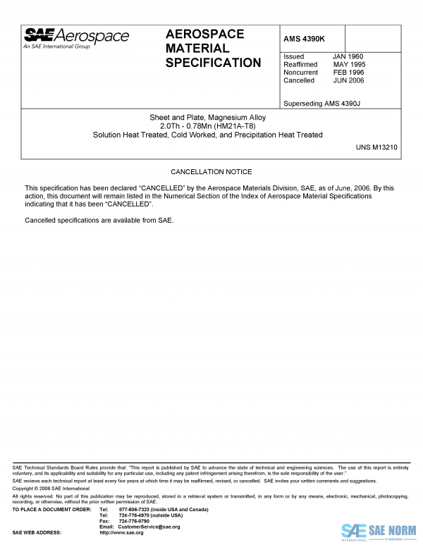 SAE AMS 4390 Series PDF