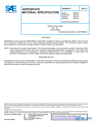 SAE AMS 4932 Series PDF