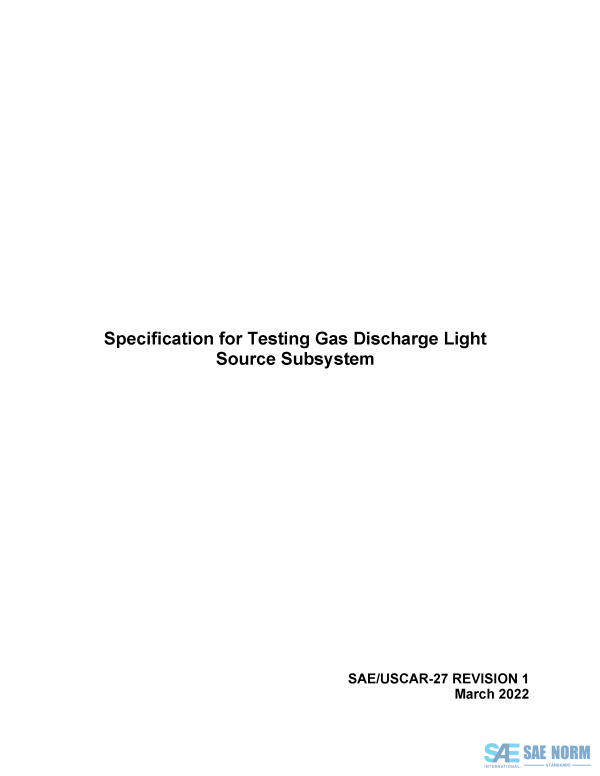 SAE USCAR 27 Series PDF