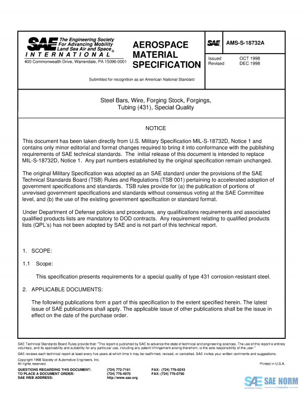 SAE AMSS 18732 Series PDF