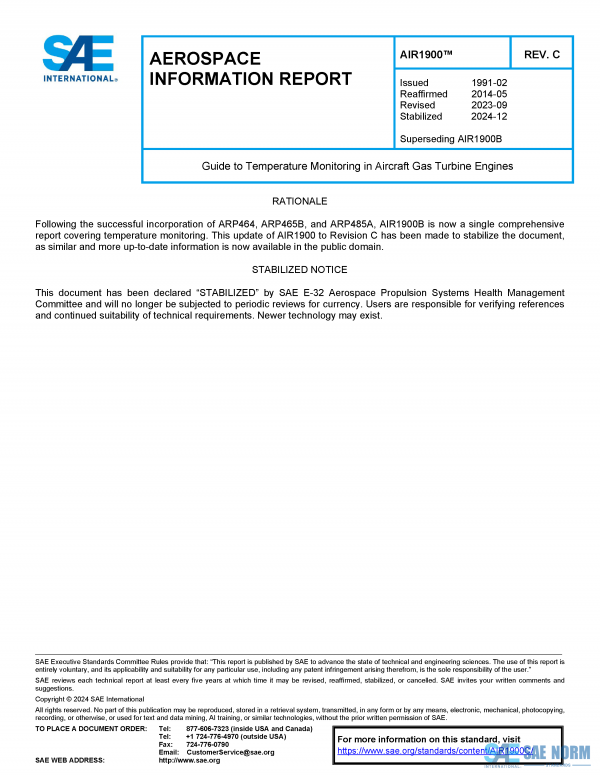 SAE AIR 1900 Series PDF