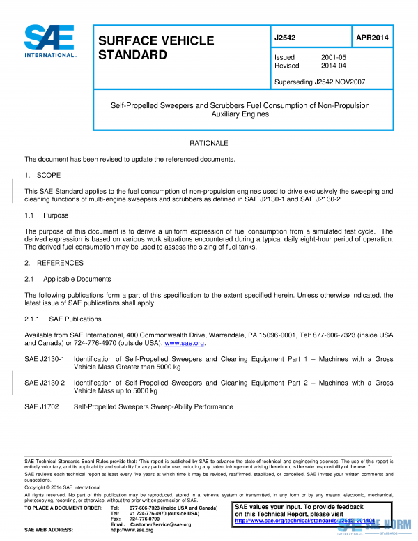 SAE J 2542 Series PDF
