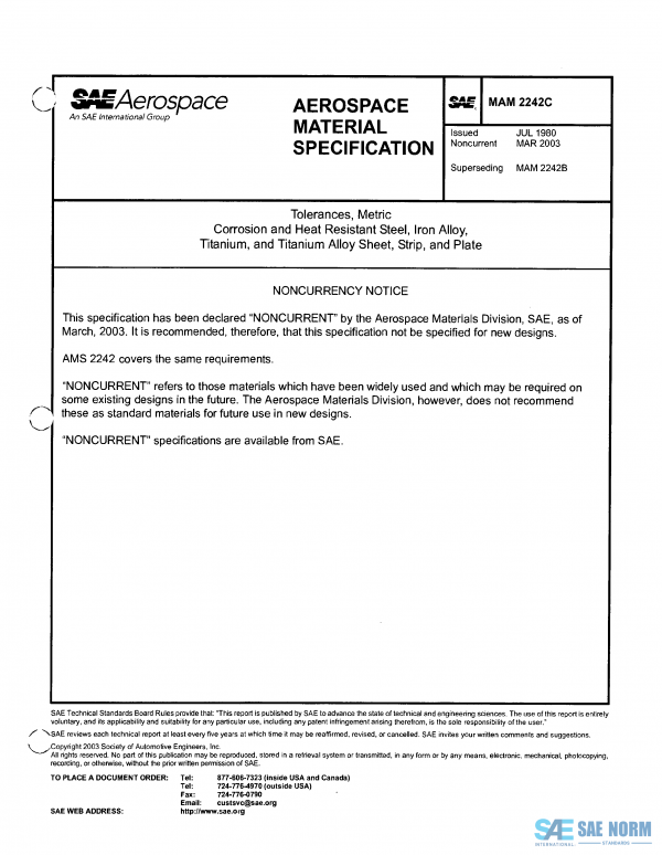 SAE MAM 2242 Series PDF