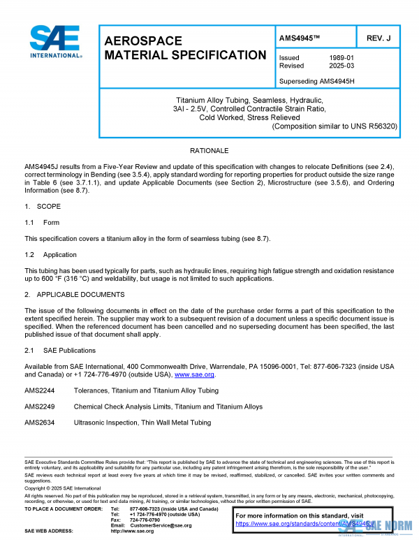 SAE AMS 4945 Series PDF