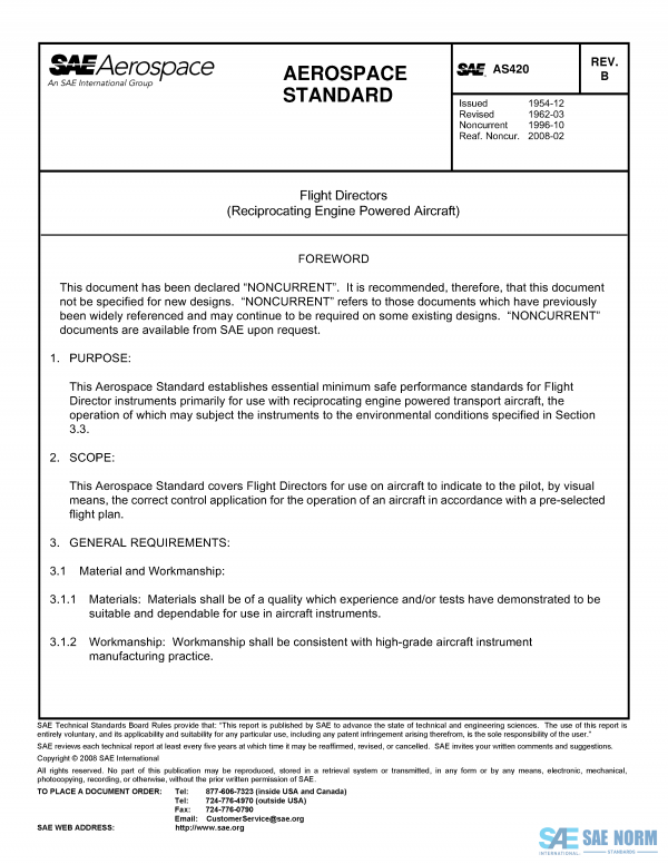SAE AS 420 Series PDF