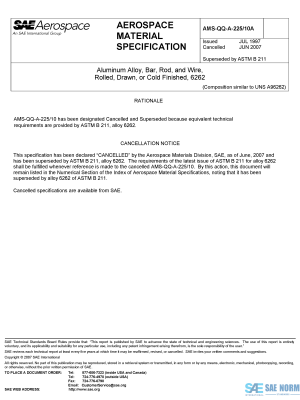 SAE AMSQQA 225/10 Series PDF