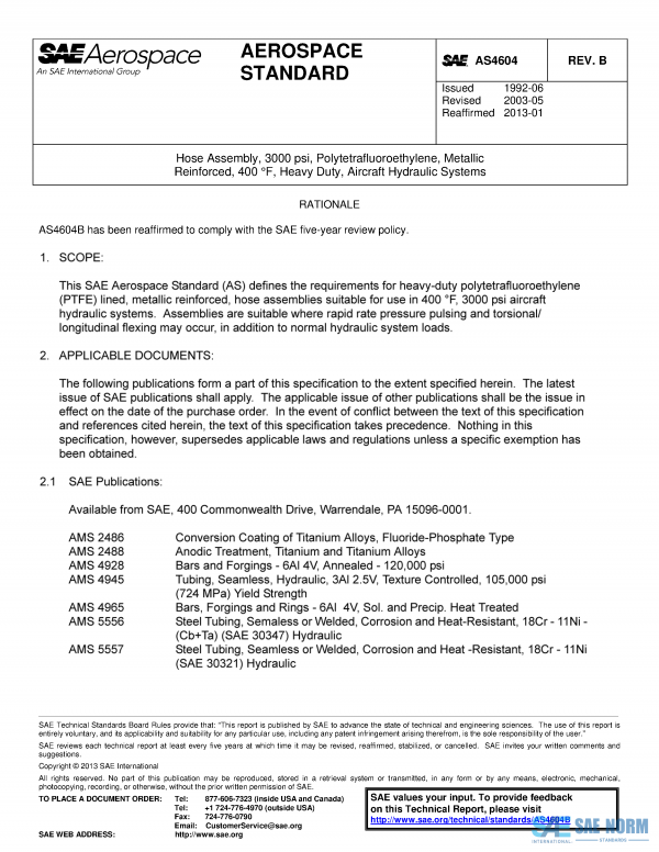 SAE AS 4604 Series PDF