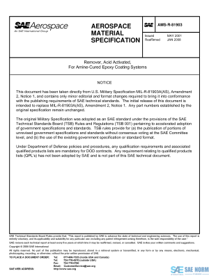 SAE AMSR 81903 Series PDF