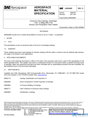 SAE AMS 4285 Series PDF