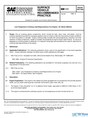 SAE J 2438 Series PDF
