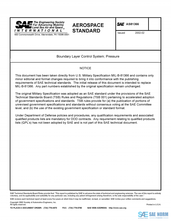 SAE AS 81366 Series PDF