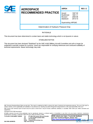 SAE ARP 24 Series PDF